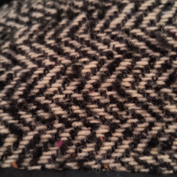 Vintage Bert Newman Petite Herringbone Tweed Coat Size 2 Petite Est. 1980s - Picture 9 of 16